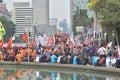 Labor demonstration in Jakarta