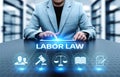 Labor Law Lawyer Legal Business Internet Technology Concept Royalty Free Stock Photo