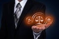 Labor Law Lawyer Legal Business Internet Technology Concept. Royalty Free Stock Photo