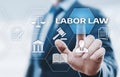 Labor Law Lawyer Legal Business Internet Technology Concept Royalty Free Stock Photo