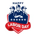 Labor logo , patriotism logo vector