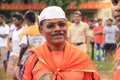 Labor union Man participating in a political rally in India