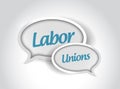 labor unions message bubbles