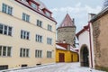 Laboratooriumi Street in Tallinn Old Town Royalty Free Stock Photo