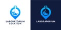 Laboratorium and Location combination luxury logo design inspirations