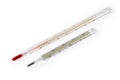 Laboratory alcohol thermometer and medical mercury thermometer