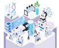 Laboratory Of Biotechnology Composition Royalty Free Stock Photo