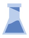 laboratory blue flask