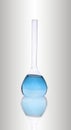 Laboratory blue glassware Royalty Free Stock Photo