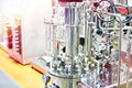 Laboratory chemical metal bioreactor and fermenter Royalty Free Stock Photo