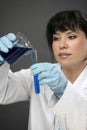 Laboratory chemist at work Royalty Free Stock Photo