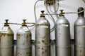 Laboratory CO2 Gas Tanks Royalty Free Stock Photo