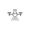 laboratory drone icon. Element of drones for mobile concept and web apps illustration. Thin line icon for website design and devel