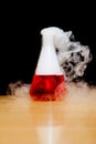 Laboratory dry ice smoke Royalty Free Stock Photo