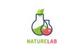 Laboratory ecology vector logo