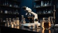 Laboratory Equipment Arrangement Royalty Free Stock Photo