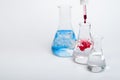 Laboratory equipment and color chemicals