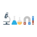 Laboratory equipment illustration Royalty Free Stock Photo