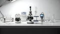 Laboratory Equipment Microscope, Centrifuge, and Scientific Tools Royalty Free Stock Photo