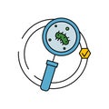 laboratory equipment science experimentation line icon. element of bacterium virus illustration icons. signs symbols can be used Royalty Free Stock Photo