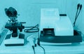 Laboratory equipment science research lab Royalty Free Stock Photo