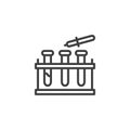 Laboratory Experiment line icon Royalty Free Stock Photo