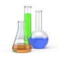 Laboratory flacks glassware