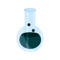 Laboratory flask liquid supply study school education isolated icon Royalty Free Stock Photo