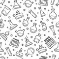 Laboratory Flasks Icon Set Royalty Free Stock Photo