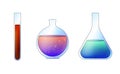 Laboratory glass beakers