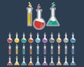 Laboratory Glass Icon Set