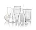 Laboratory Glassware Realistic Composition Royalty Free Stock Photo