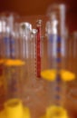 Laboratory graduated cylinders Royalty Free Stock Photo