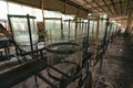 Laboratory of Hydrobiology animal building in Pripyat, Chernobyl exclusion Zone. Chernobyl Nuclear Power Plant Zone of Alienation Royalty Free Stock Photo