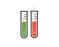 laboratory icon logo vector illustration design