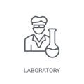 Laboratory icon. Trendy Laboratory logo concept on white backgro Royalty Free Stock Photo