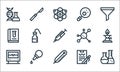 laboratory line icons. linear set. quality vector line set such as laboratory, thermometer, ekg monitor, analysis, pear, chemistry Royalty Free Stock Photo