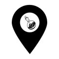 Laboratory location map pin pointer icon. Element of map point for mobile concept and web apps. Icon for website design and app de Royalty Free Stock Photo