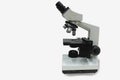 Laboratory Microscope isolated on white Royalty Free Stock Photo