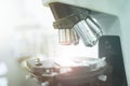 Laboratory microscope, science and research concept Royalty Free Stock Photo