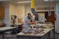 Laboratory at the Museum of Paleontology Egidio Feruglio in Trelew city, Patagonia, Argentina Royalty Free Stock Photo