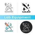 Laboratory pipette icon