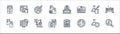 Laboratory and science line icons. linear set. quality vector line set such as testing, petri dish, medical result, glove,