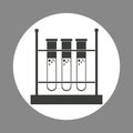 Laboratory test tube rack chemistry dark design