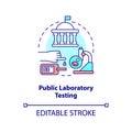 Laboratory testing concept icon