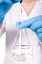 Laboratory tests, water contamination Royalty Free Stock Photo