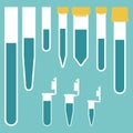 Laboratory tubes of different volumes