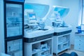 Laboratory workstation of biochemical and immunological analyzes Royalty Free Stock Photo