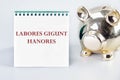 LABORES GIGUNT HANORES Translated from Latin, how Works generate honors Royalty Free Stock Photo