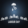 Labour day, construction concept illustration